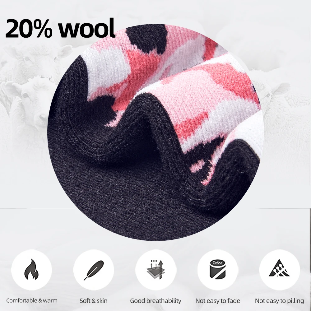COPOZZ Thick Ski Socks Cotton Sports Snowboard Cycling Skiing Soccer Socks Men Women Child Absorption High Elastic Thermosocks