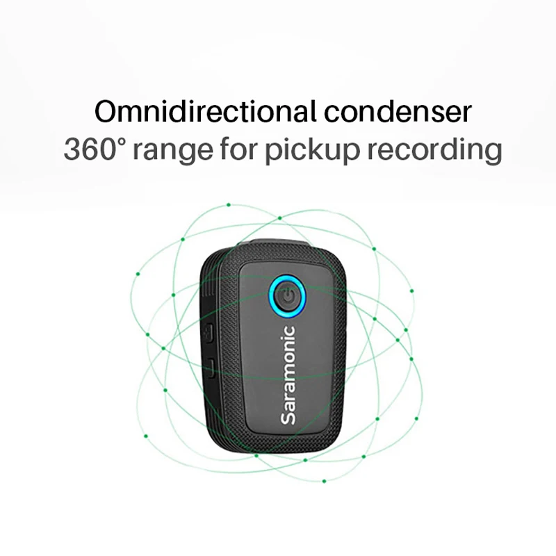 

KUANI Blink500 B1-B6 2.4GHz Dual-Channel Wireless Microphone System Lavalier Studio Interview Mic For DSLR Canon Nikon Sony