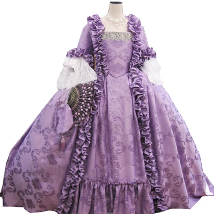 Полностью корсетный рококо колоний грузинский 18thc Marie Antoinette день суд платье - Цвет: image color