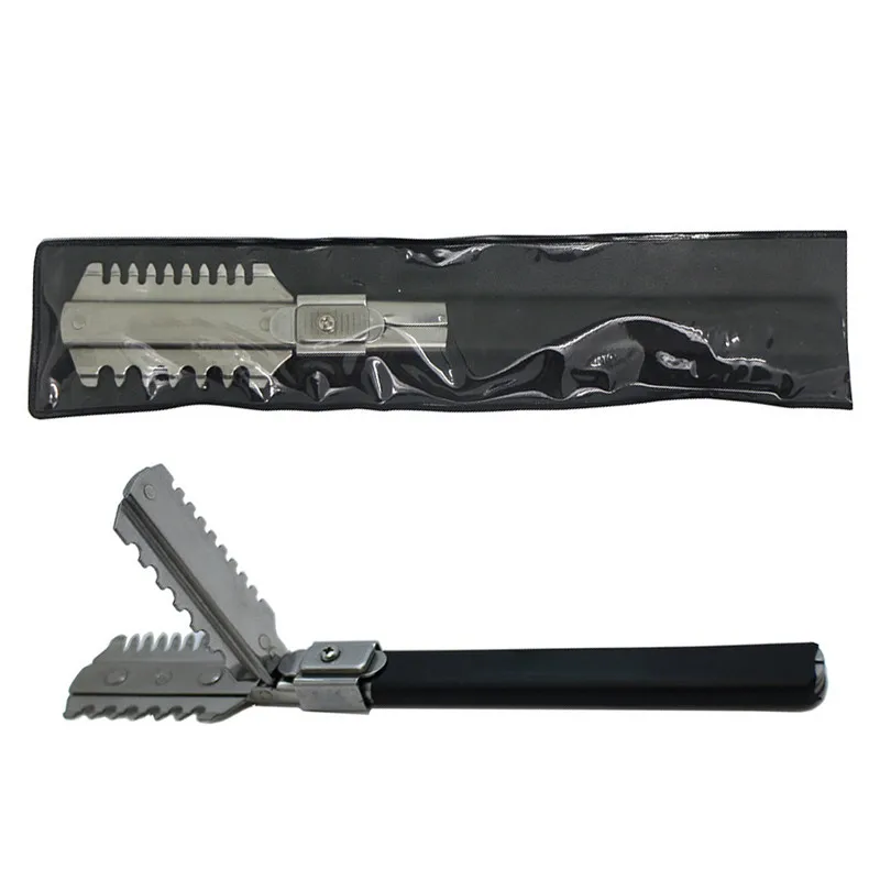 Профессиональная бритва расческа для стрижки волос тонкая Бритва из нержавеющей