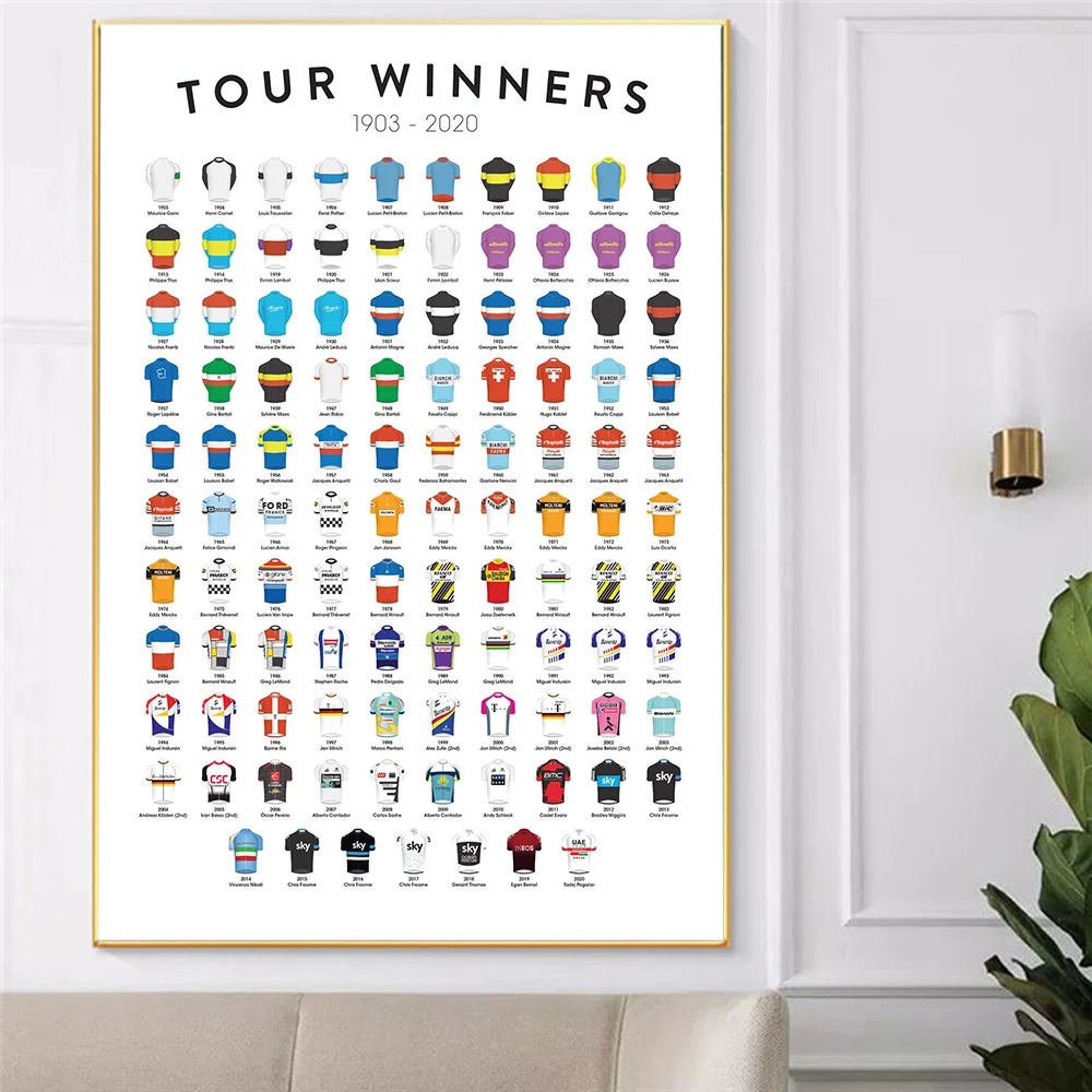 

Bicycle Printing Tour France Winner Gift Canvas Painting Wall Art Posters and Prints Nordic Modern Living Room Home Decoration