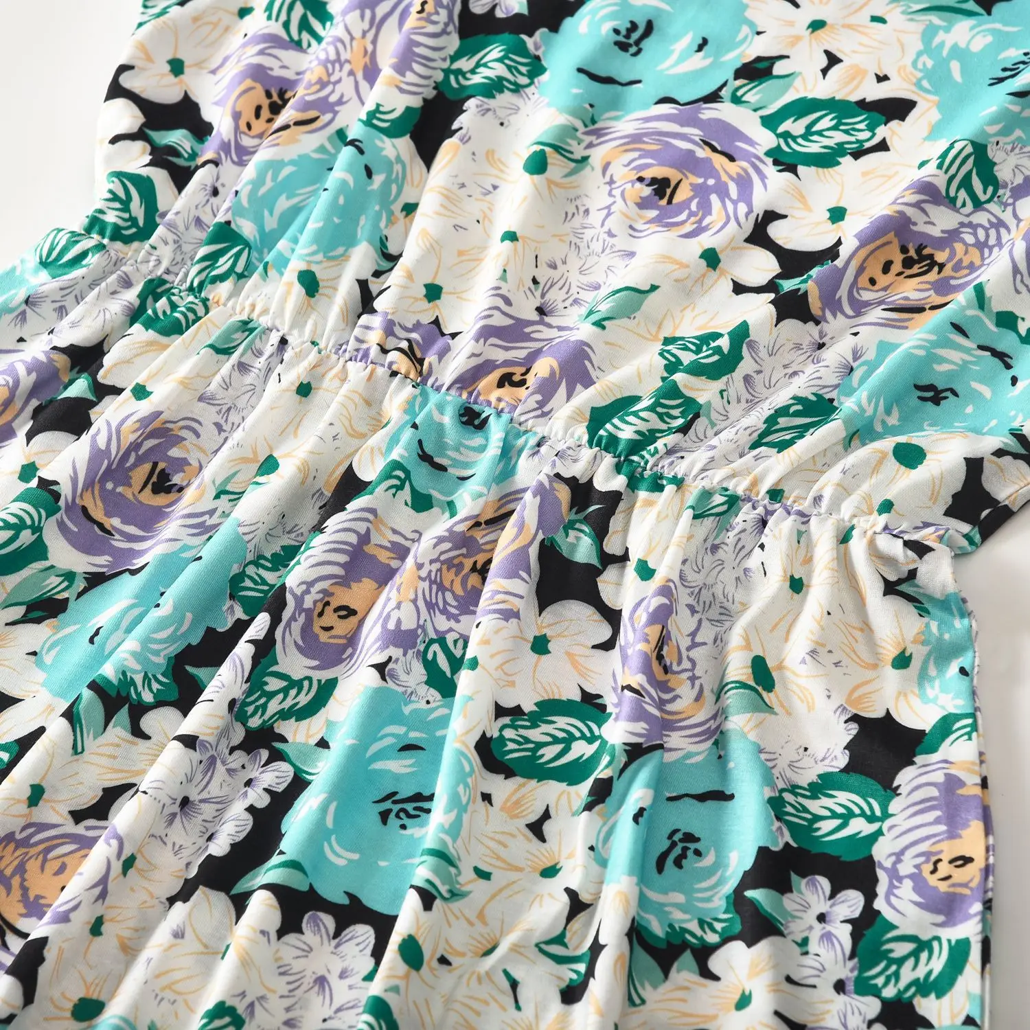 

2021 New Sleeveless Casual Long Dress Family Matching Clothes Floral Printed Mother Daughter Women Girls Dress Family Outfits