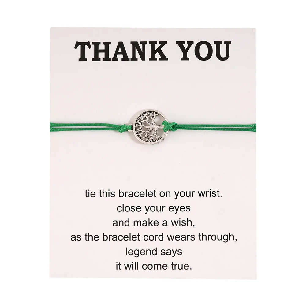 Продажа Тканые Спасательные Браслеты с деревом в европейском и американском