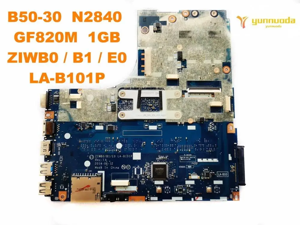Оригинальная материнская плата для ноутбука Lenovo B50-30 N2840 GF820M 1 ГБ ZIWB0 B1 E0 LA-B101P