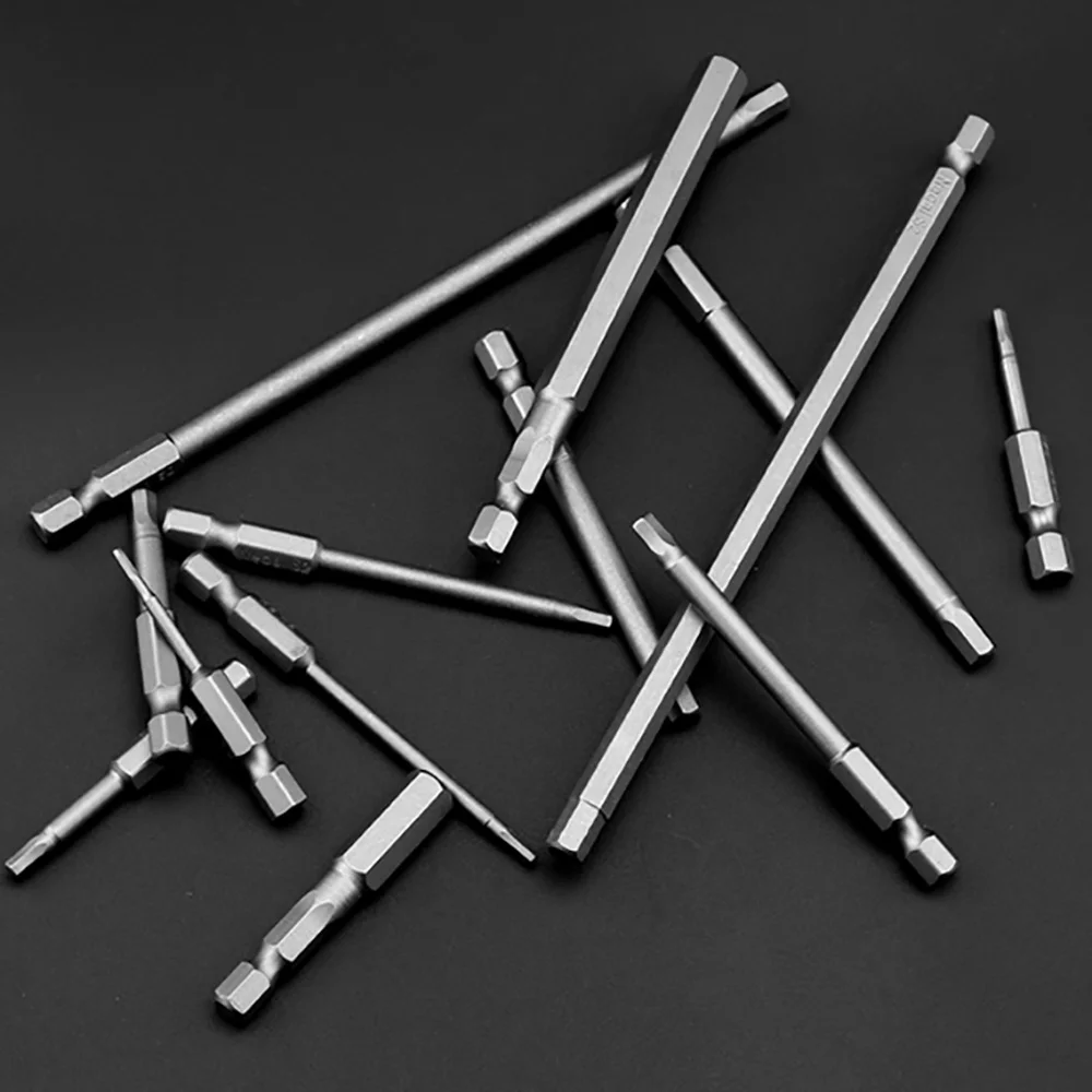 1 шт. магнитная шестигранная отвертка S2 сталь 1/4 дюйма шестигранный хвостовик