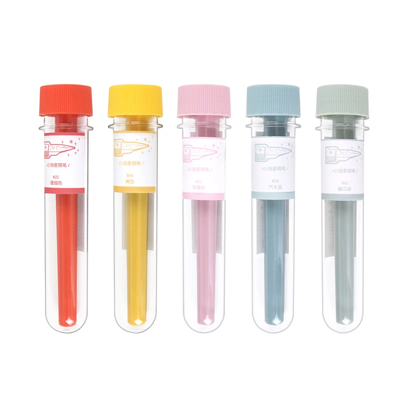 Ручка перьевая платиновая в японском стиле маленькая кавайная ручка-метеорит с