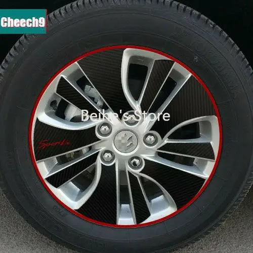 

For Suzuki S-Cross Carbon Fiber Car Wheels Mask Decals Stickers Sports Grade