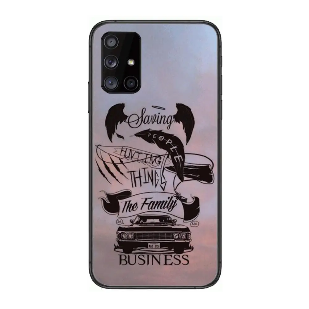 

Art America Supernatural Phone Case Hull For Samsung Galaxy A 90 50 51 20 71 70 40 30 10 80 E 5G S Black Shell Art Cell Cover