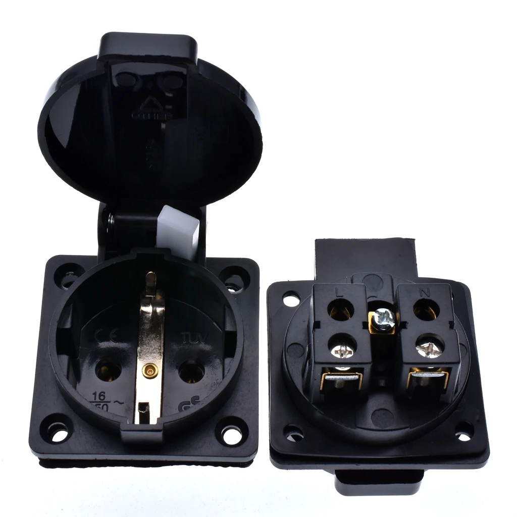 Немецкая y Водонепроницаемая промышленная розетка переменного тока немецкая