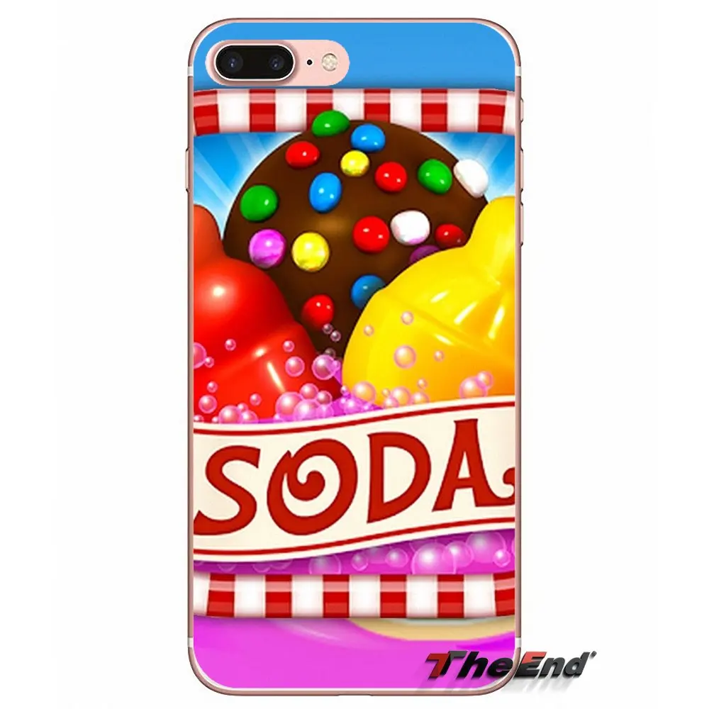 Прозрачные мягкие чехлы для samsung Galaxy S3 S4 S5 MINI S6 S7 edge S8 S9 Plus Note 2 3 4 5 8 candy Crash saga |
