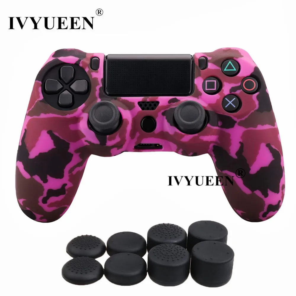 Силиконовый защитный чехол IVYUEEN для sony Dualshock 4 PS4 DS4 Pro Slim с 8 аналоговыми джойстиками