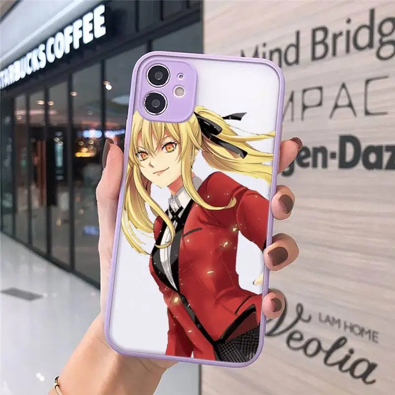 

Kakegurui Jabami Yumeko animePhone Cases matte transparent For iphone 7 8 11 12 plus mini x xs xr pro max cover