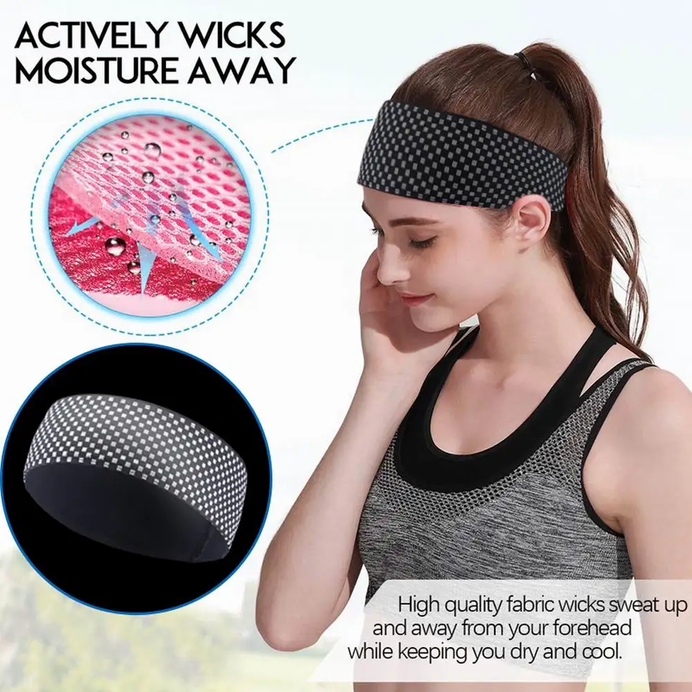 Мужские и женские мужские дышащие спортивные головные уборы со светоотражающей