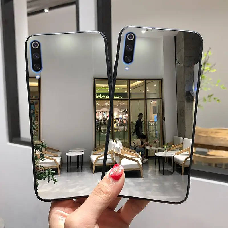 Full Mirror Soft TPU Cases for Xiaomi Mi 9T Pro 9 8 Lite 6X A1 5X F1 Redmi K20 Note 7 6 5 7A 4X 5A Plus 6A Plating Cover |
