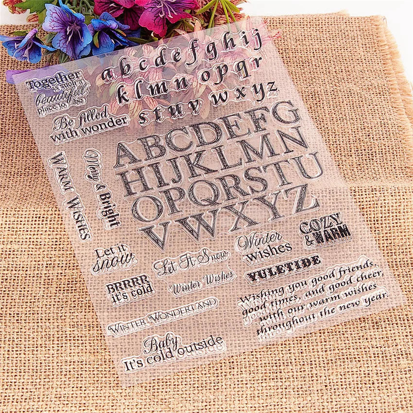 16*21 5 см Английский алфавит прозрачный марки/силиконовые уплотнения роликовый