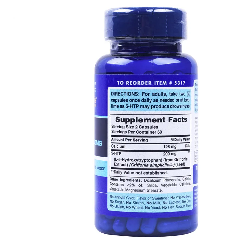 

Free Shipping 5 Htp L 5 Hydroxy Tryptophan 100 Mg 120 Pcs