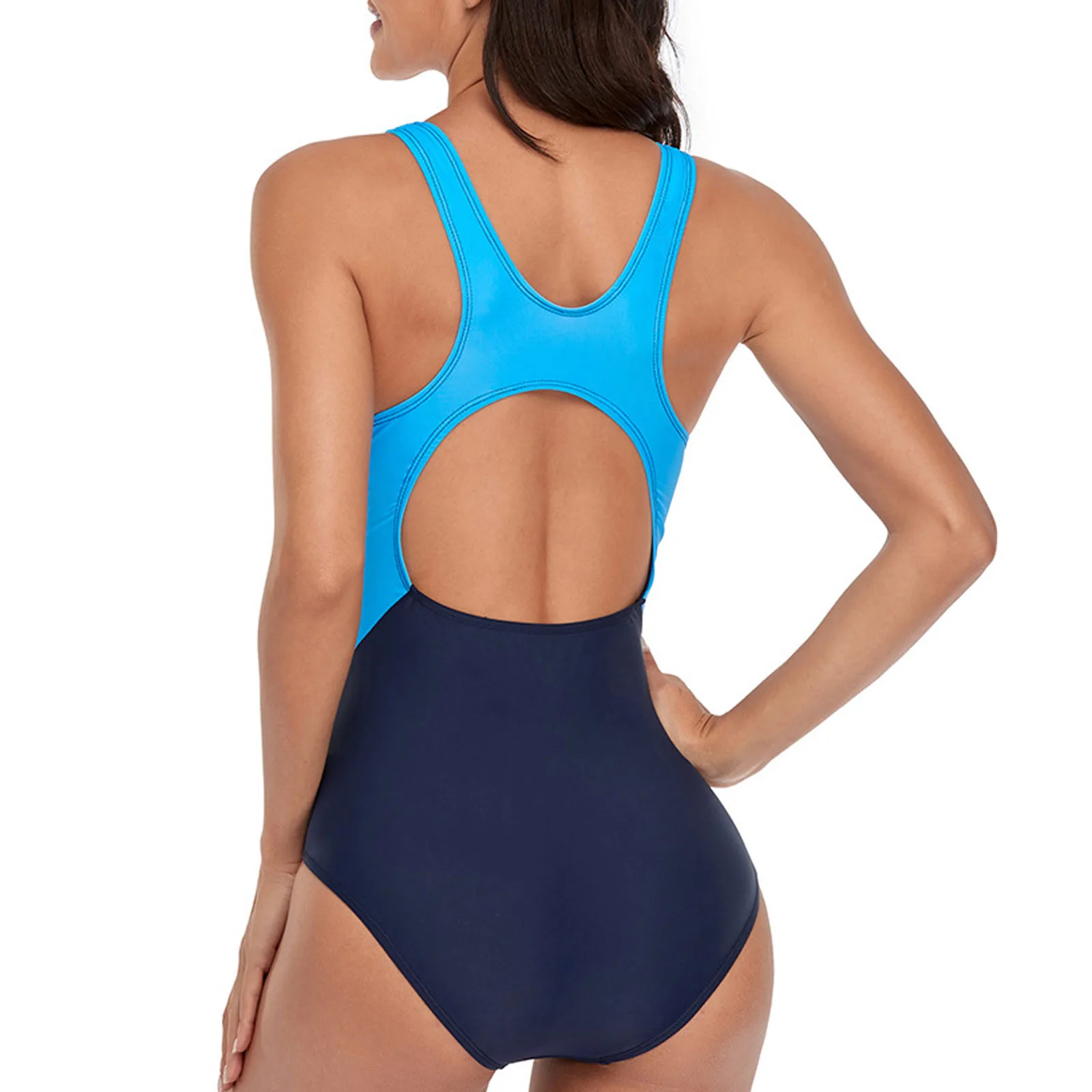

2021 New Summer One Piece Swimsuit Swimwear Splicing Women Bathing Suits Beachwear Slim Swim Wear Bodysuits Beach Bathing Suits