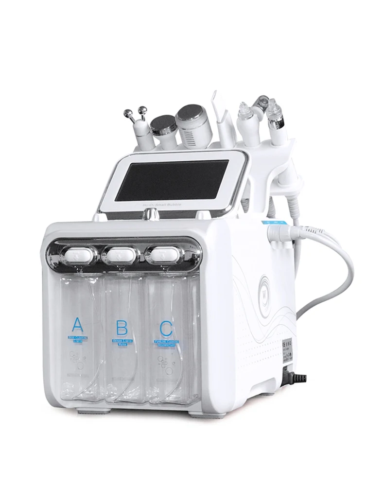 

AURO Ultrasonic H2O2 Hydro Water Diamond Peeling Oxygen Vacuum RF BIO Hydrafacial Beauty Machine with LED Mask and SKin Scrubber