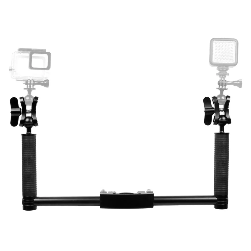 Двойной Ручной Стабилизатор рукоятки для DJI Ronin S для zhi yun Crane2 Pro Gimbal SLR держатель камеры с зажимами-бабочками адаптер