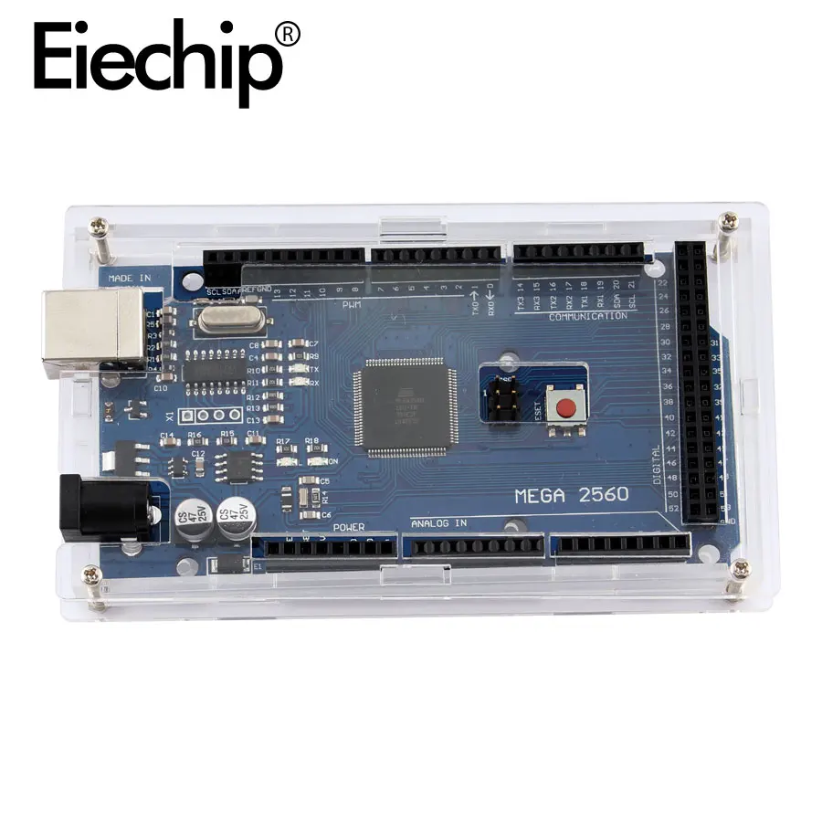Для Arduino Mega 2560 R3 MEGA2560 REV3 ATMEGA2560 16AU CH340G AVR USB макетная плата diy Электронный комплект с