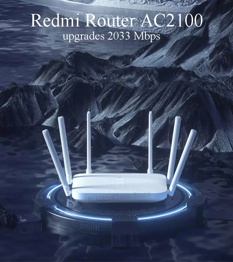 Xiaomi новейший Redmi AC2100 маршрутизатор 2000 м двухдиапазонный беспроводной маршрутизатор Wifi повторитель с 6 антеннами с высоким коэффициентом усиления широкий охват