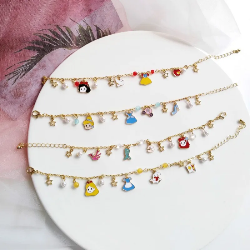 Dreamy фея девушка жемчужный браслет для женщин синий кристалл золотой цвет цепи