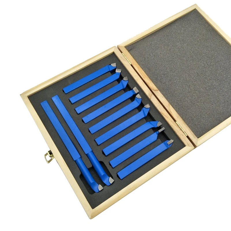 

11 Pcs Metal Carbide Welding Cutter 8mm 10mm Brazed Tipped Tool Bit Cutting Kit M17E