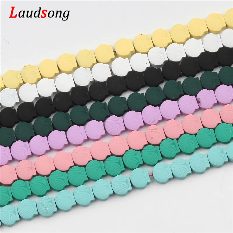 Natural Shell Hematite Stone Beads Spray paint Loose Spacer For Jewelry Making Diy Necklace Bracelet Accessories 8x9mm | Украшения и