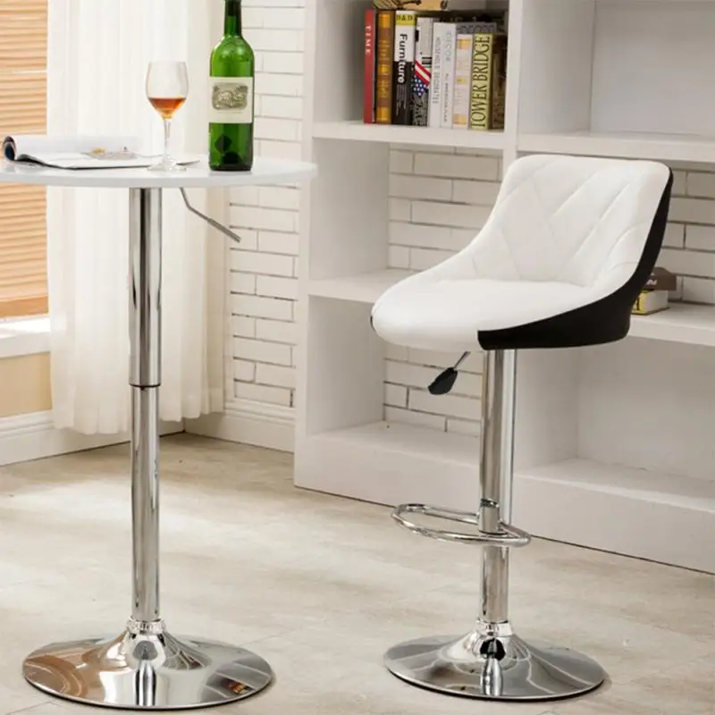 

Stylish Bar Chair Height-Adjustable Swivel Bar Chairs Stool Lifting High Stool With Footrest Bar Home Decor Leisure Coffee Chair