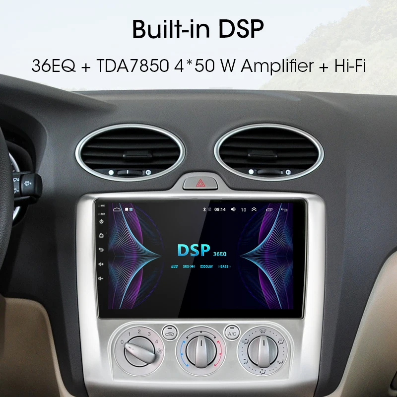 Vtopek 2G + 32G Android автомобильное радио для ford focus 2 3 Mk2/Mk3 Exi MT AT 2005 2011 мультимедийный