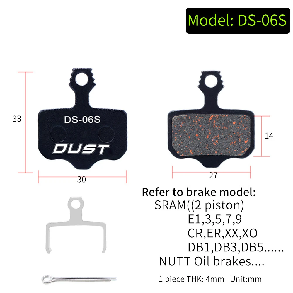2 Pair MTB Mountain Bike Brake Pads for Shimano M445 355 395 Bicycle Parts Cycling Resin Organic Disc Road Brake Pad