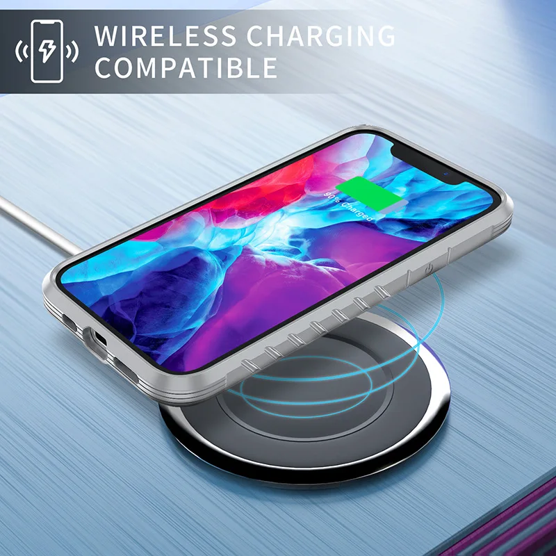 

Phone Case For iPhone 12 Pro MaxMini Metal Shock-Absorbing Cover Colorful Protective Housing Shell For iPhone 12 Series 2021New