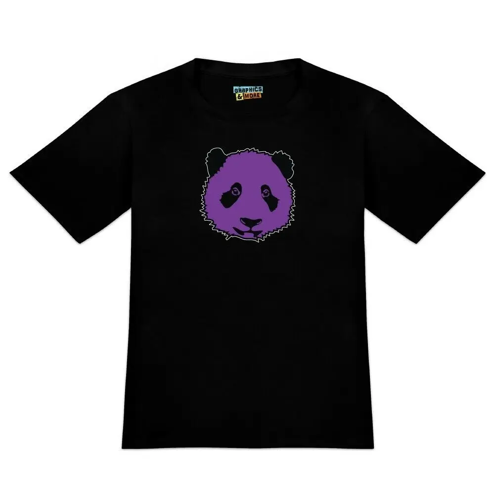 Панда уход за кожей лица на фиолетовом Для мужчин новинка футболка ShirtNEW футболки