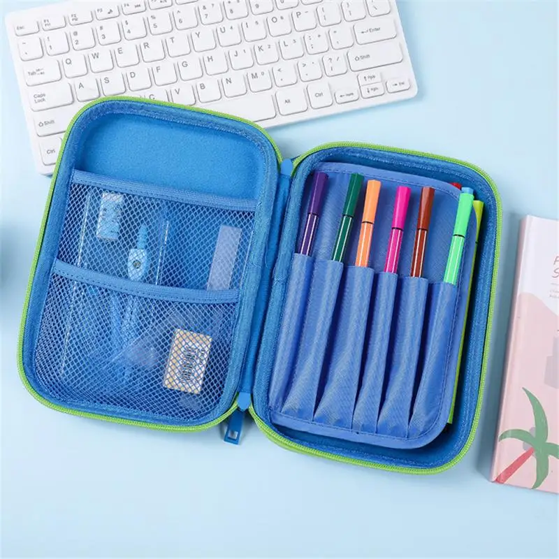 

Pencil Case Organizer Children Pencilcase Storage Box Stationery Organizer Plastic Storage Pouch Container 3D Cartoon Dinosaur