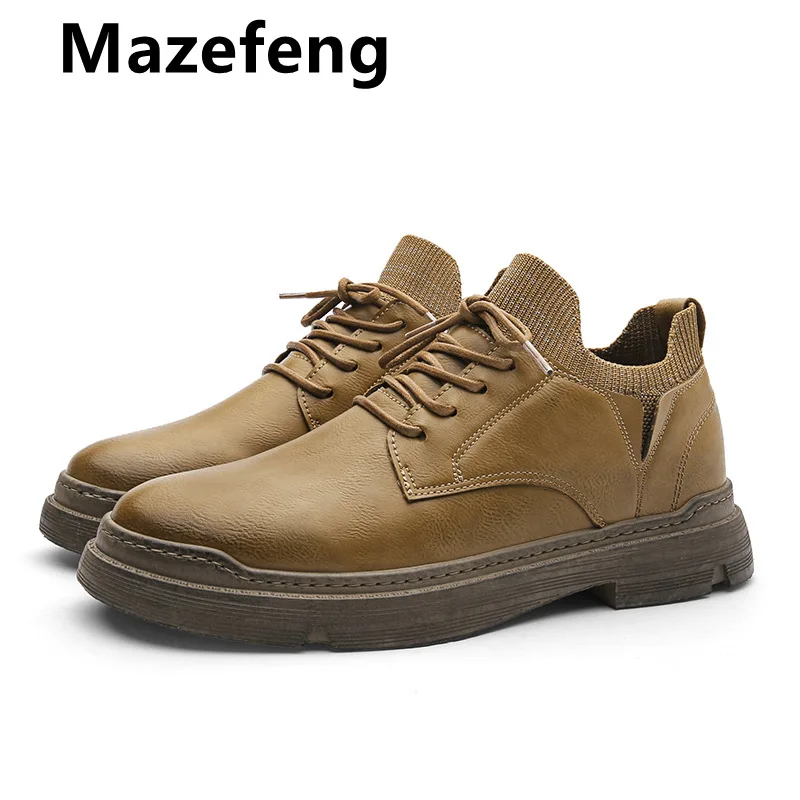 

Новинка 2021 года; Высококачественная обувь из натуральной кожи; Модные мужские повседневные туфли на плоской подошве; Брендовые удобные мяг...