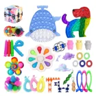 Фиджет-игрушки Figet, антистрессовый пакет, эластичные струны, набор It Box, сжимаемые игрушки для взрослых и детей, простые диммы, снятие стресса