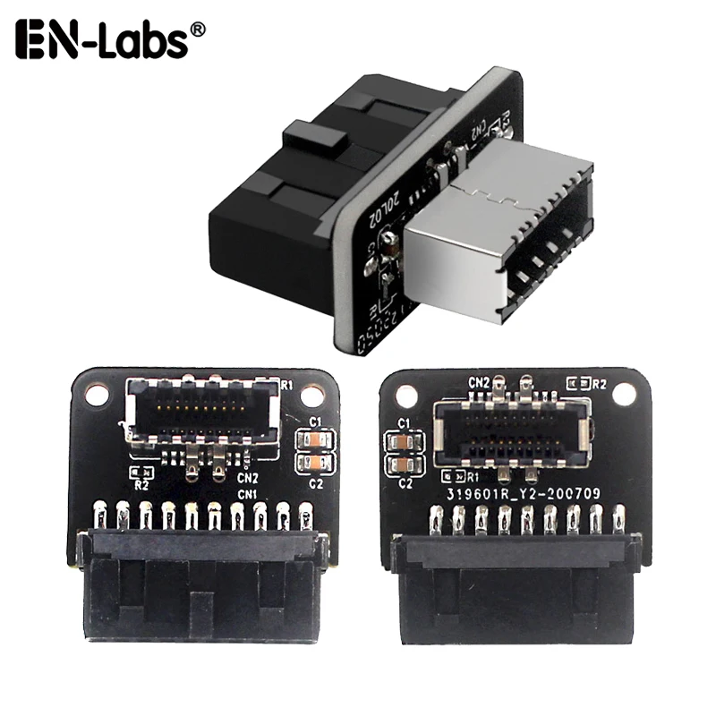 

Motherboard Internal USB 3.0 20Pin/19P Header to Type-E A-Key USB 3.1 20 Pin Adapter for Type C Front Panel Chassis Bracket