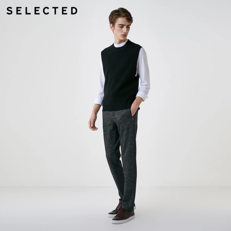 Отборные мужские осенние и зимние легкие Стрейчевые деловые-Повседневные Брюки S