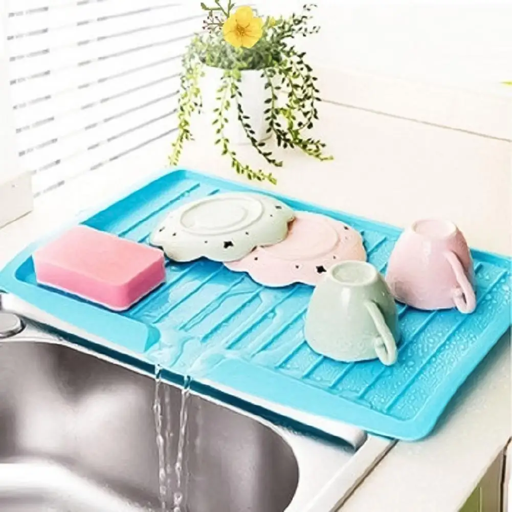 

High Quality Dish Drainer Sloped Nozzle Plastic Kitchen Cutlery Draining Board Practical Household Bowl Cup Drainer for Home