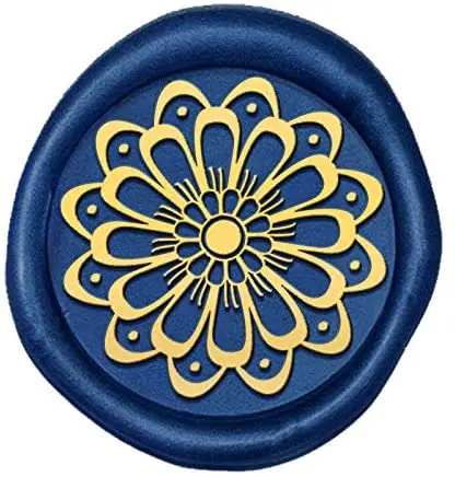 

1PC Flower Pattern Wax Seal Stamp Head Removable Brass Head 0.98" Vintage Sealing Stamp for Embellishment Packing Letters