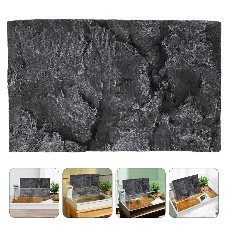 

3D Natural Background Board Stone Background for Reptile Tank Fish Tank