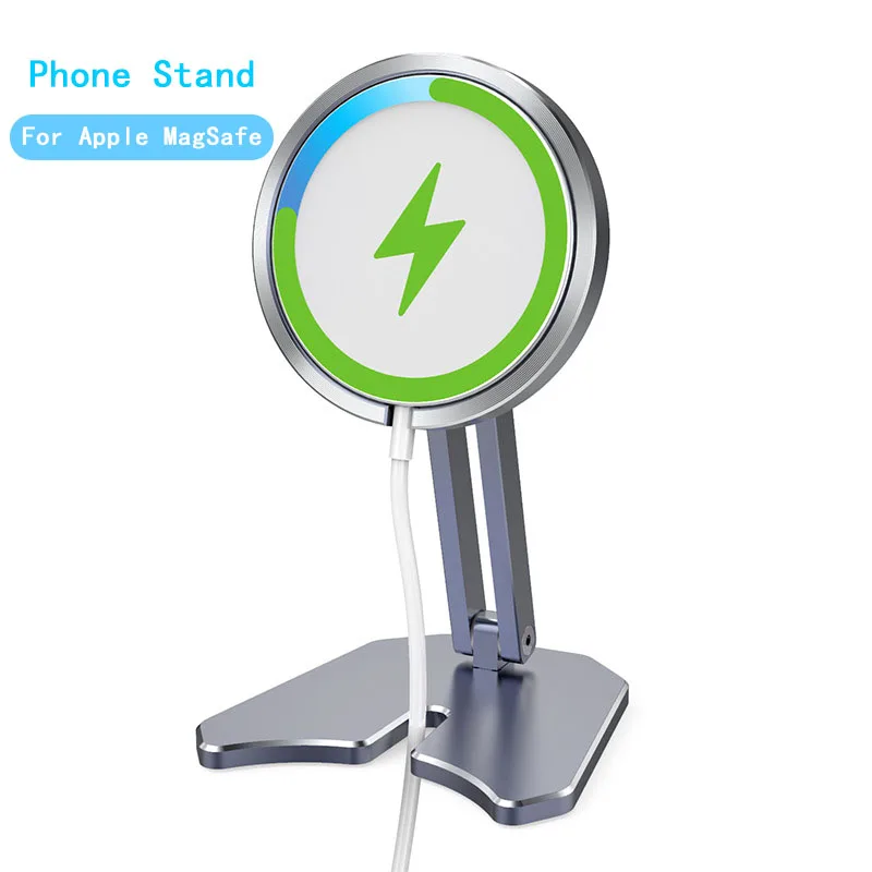 

Folding desk phone holder for Apple Magsafe IPhone 12 Tablet Desktop Holder