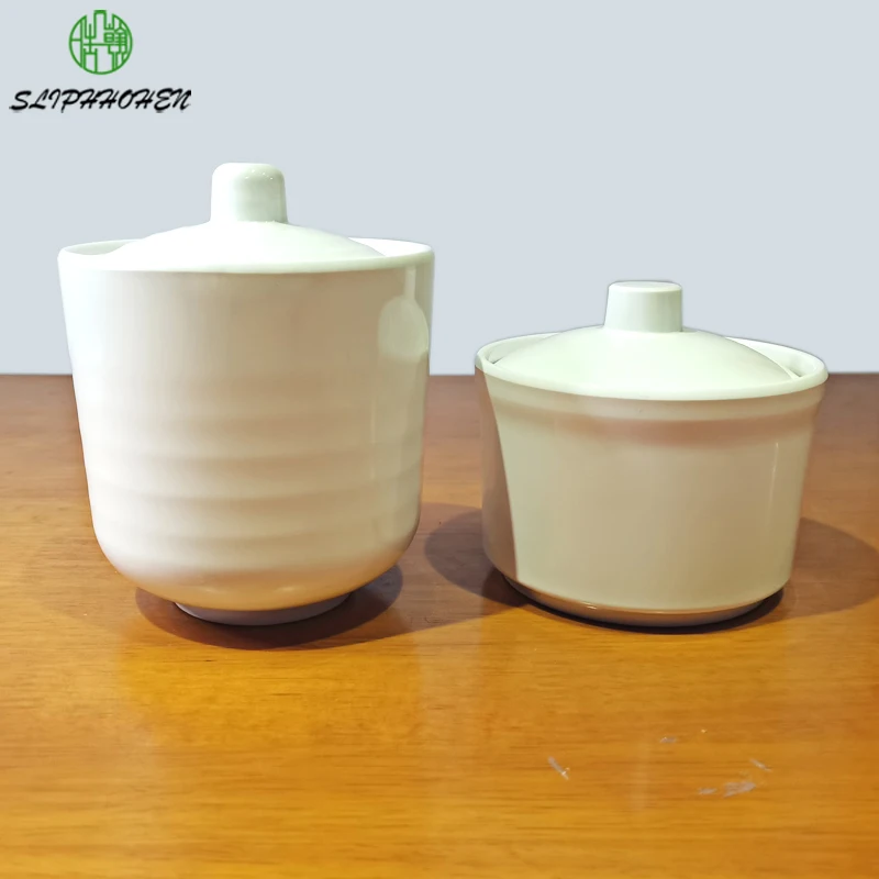 

A5 Melamine Imitation Porcelain Tableware Soup Tureen Sugar & Creamer Pots Restaurant Ware Boite Dinnerware Slow Cooker