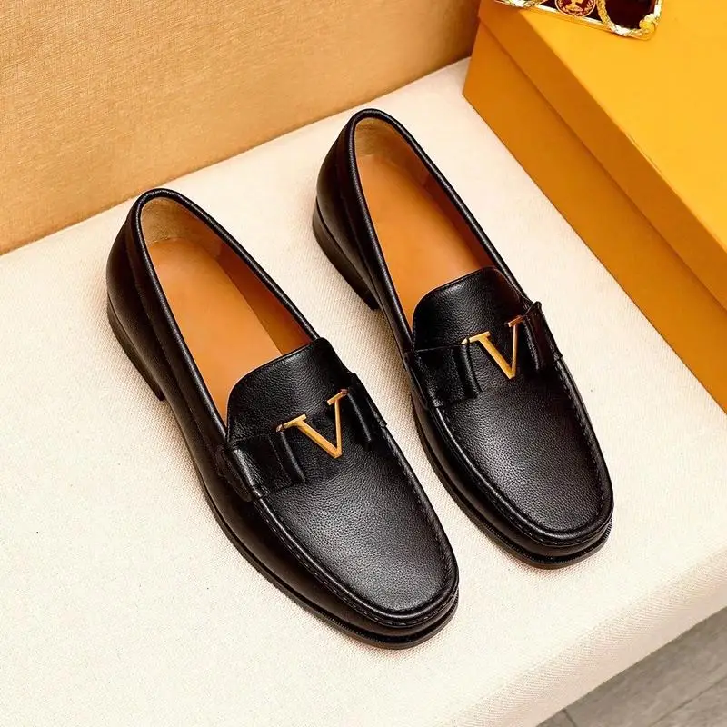

2021 New Summer Men's Black PU Simple Metal Decoration Comfortable Fashion Casual Business All-match Loafers KP134