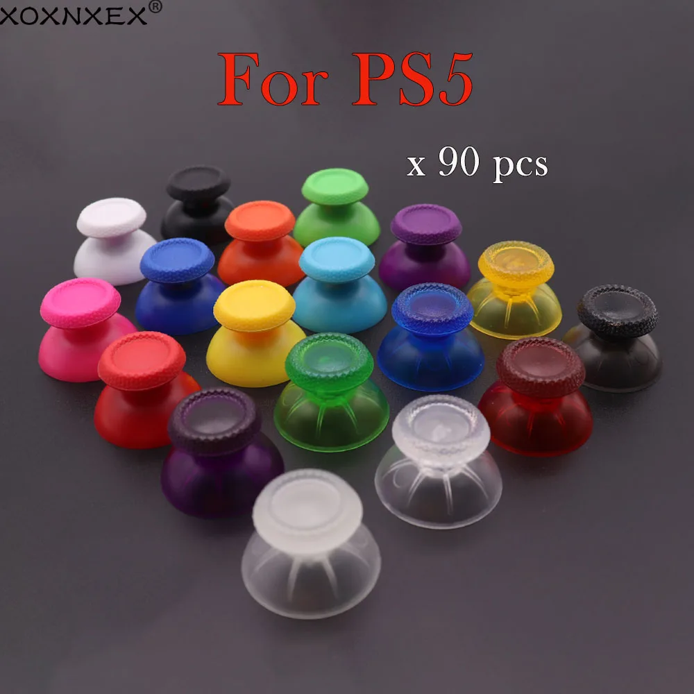 

90PCS Mushroom Cap Analog Cover 3D Shell Thumb Stick Joystick Thumbstick For PS5 Controller Accessories