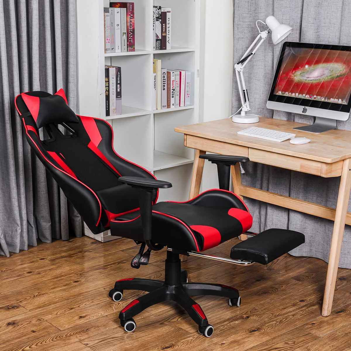 

Офисные стулья для игр, вращающийся на 155 градусов компьютер, удобное кресло, кресло для гоночных игр