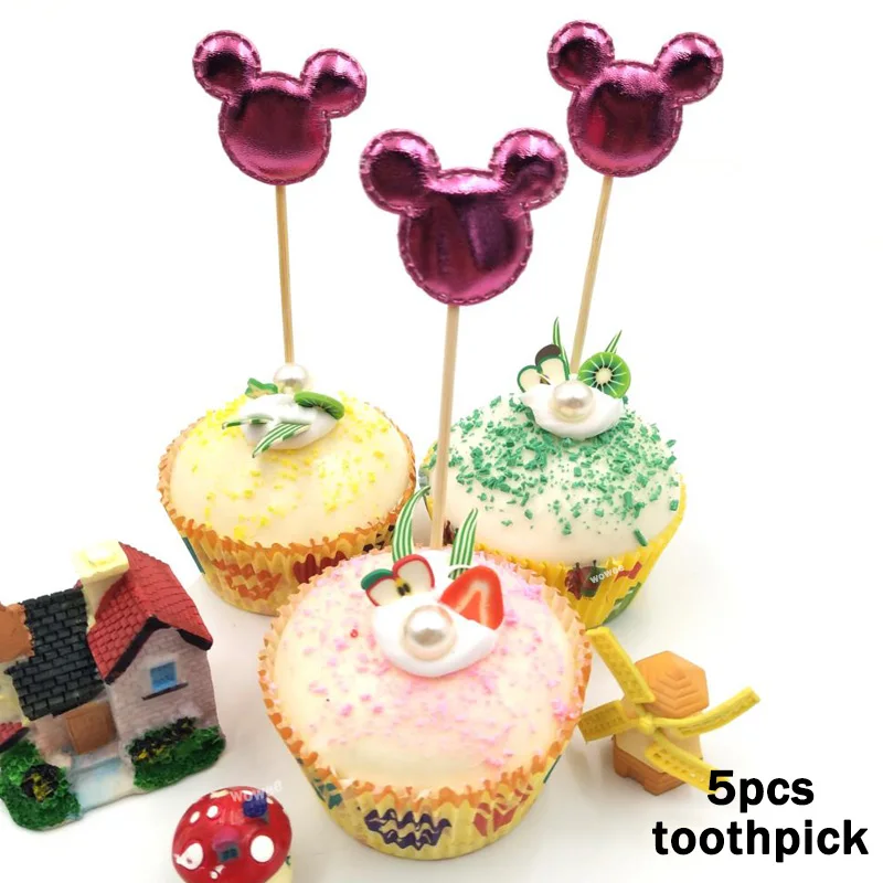 5pc Caketopper 108x180 см Минни Маус День рождения украшения Скатерть Дети День рождения украшения скатерти для мальчиков - Цвет: 5pc Caketopper