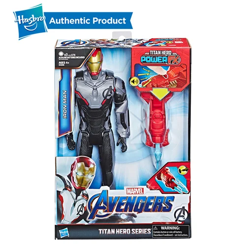 E3298-IRON MAN Hasbro Marvel Мстители 12 дюймов эндшпиль Titan Hero power FX Капитан Америка Железный человек Человек-муравей Капитан Marvel детская игрушка подарок - Цвет: E3298-IRON MAN