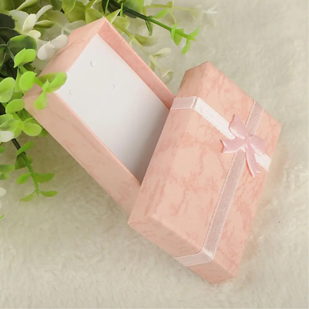 8x5x2.5cm Pink 1 шт ожерелье серьги кольцо Упаковка Ювелирные Изделия Бумажная Подарочная коробка аксессуары упаковочные бумажные пакеты для подарков cajas de regalo Прямая поставка - Цвет: 8x5x2.5cm Pink