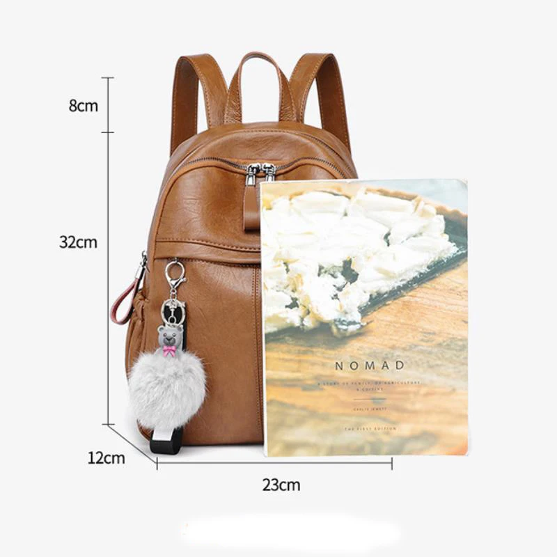 

Coolcept Fashion Women Backpack High Quality PU Leather Backpacks for Teenage Girls Female School Shoulder Bag Bagpack Mochila